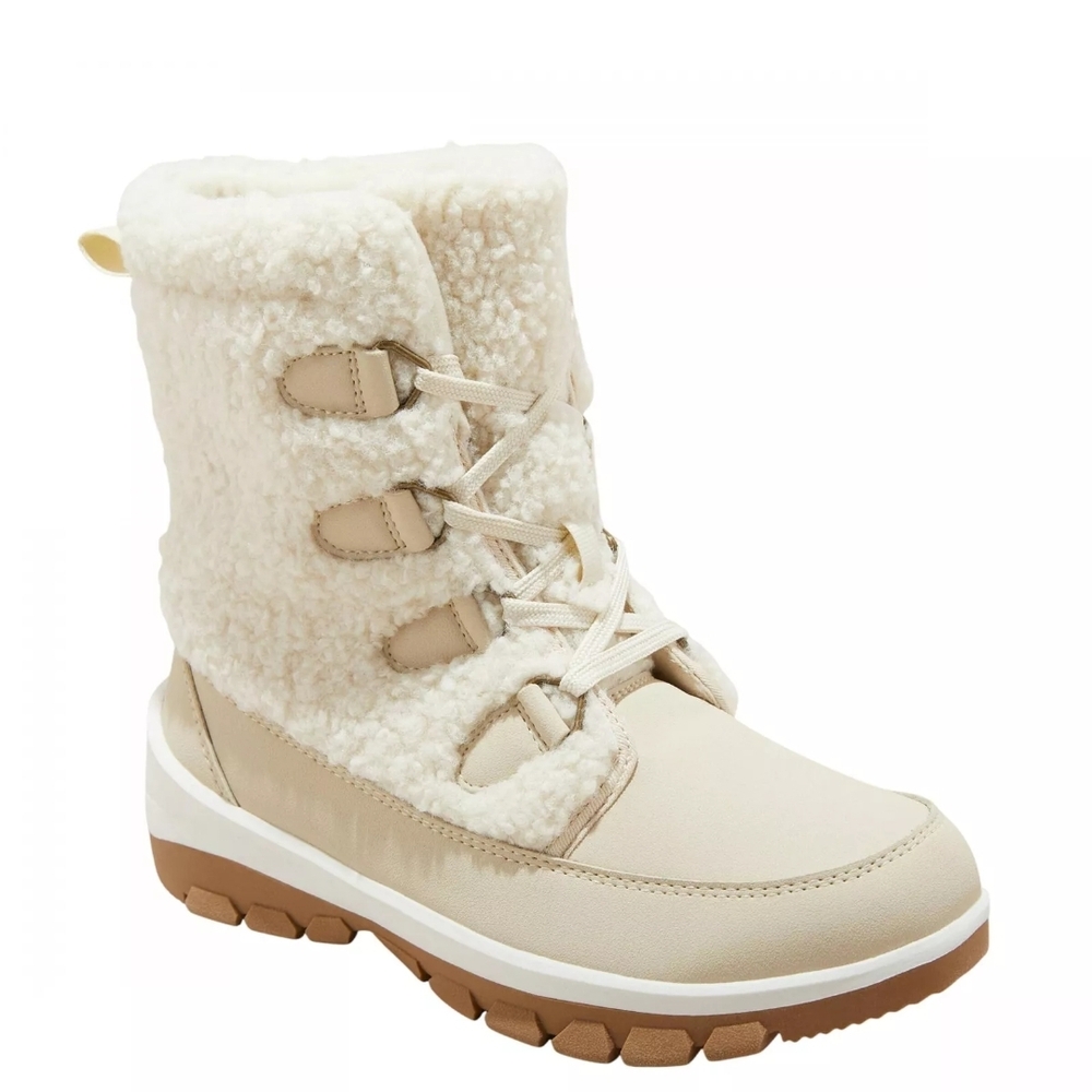 🤍Universal Thread Cream Sherpa Winter Rain Boots